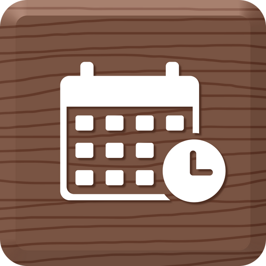 Wooden Schedule Icon